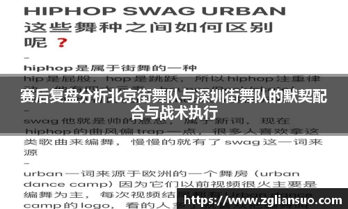 赛后复盘分析北京街舞队与深圳街舞队的默契配合与战术执行